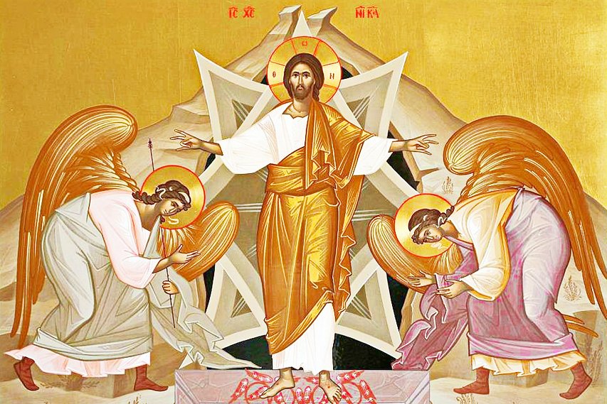 Губкинцев поздравляют с праздником Пасхи митрополит Иоанн, епископ Софроний и протоиерей Евгений Сапсай