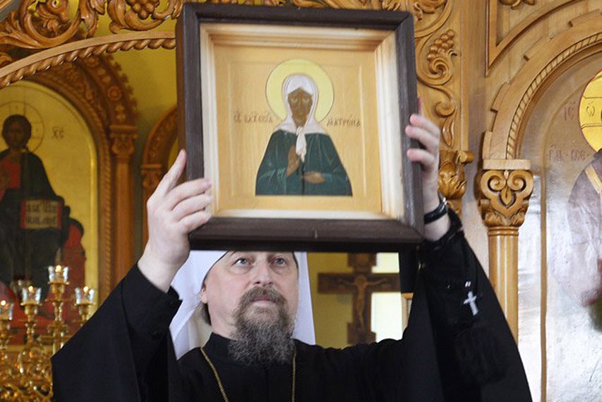 В Белгороде замироточила икона святой блаженной Матроны Московской