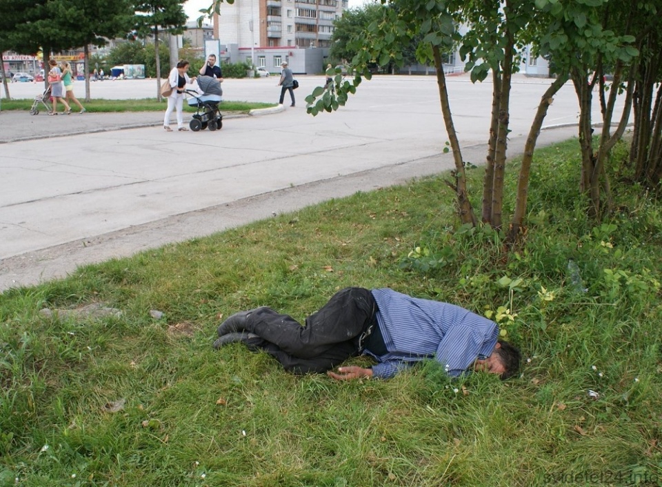 пьяный человек