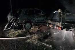 Три автомобиля сгорело в Губкине за ночь