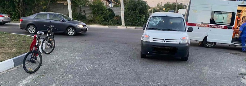 В Губкине иномарка сбила велосипедиста