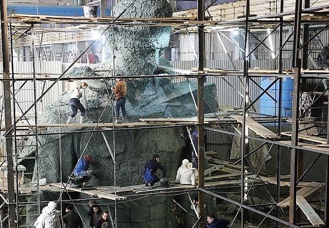 На макет памятника губкинского скульптора уйдёт 100 тонн глины 