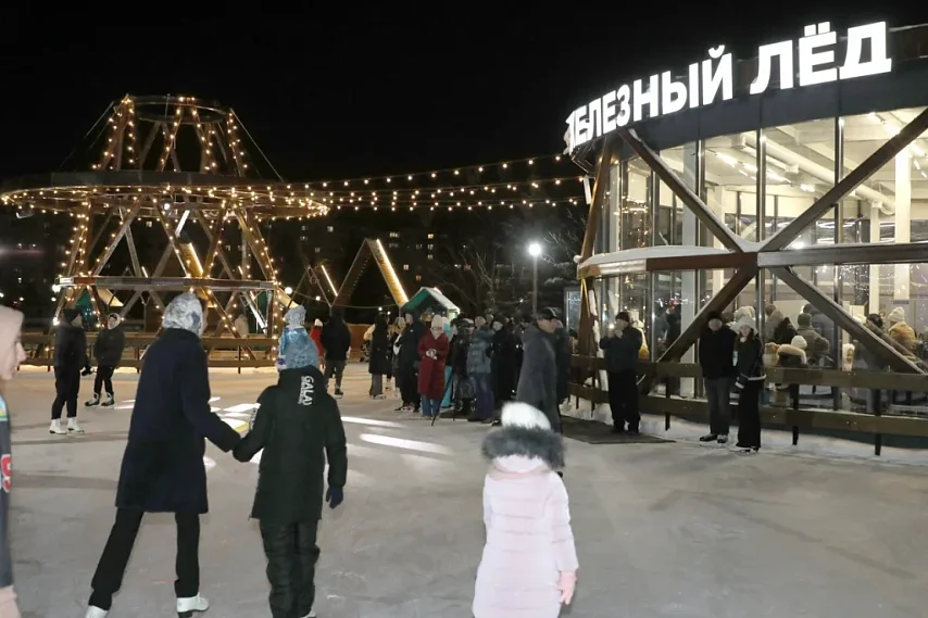 В Губкине стартует зимний сезон на катке «Железный лёд»
