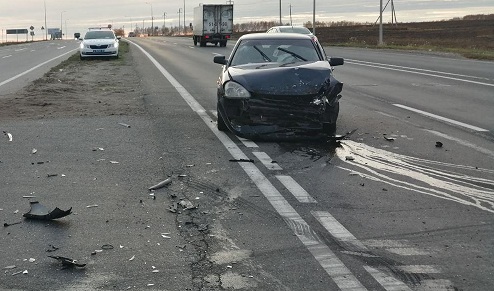 «Приора» и «Гранта» столкнулись под Губкином