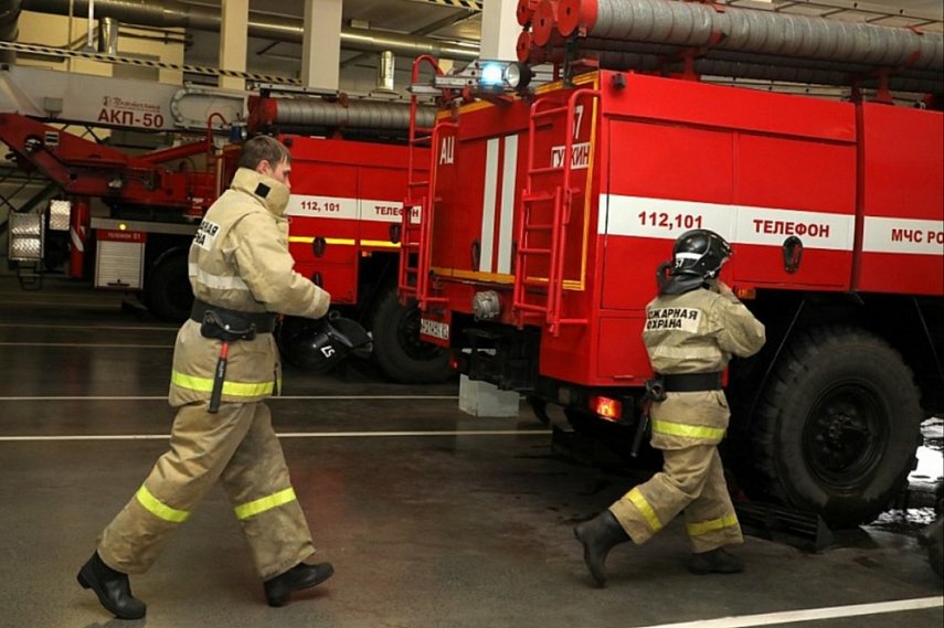 В Губкине загорелась квартира в многоэтажке