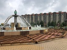 Как продвигаются работы по реконструкции сквера имени Пушкина в Губкине