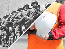 На заводе и в бою. Как средства защиты спасают рабочих и военных