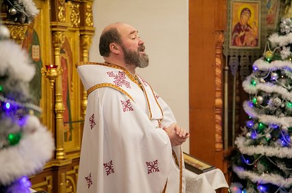 Епископ Софроний поздравил православных Губкина с Рождеством