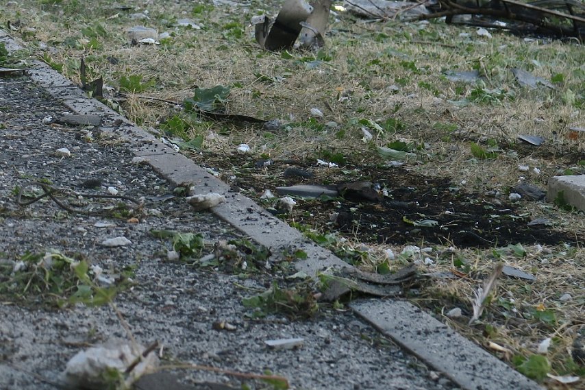 В Губкине обломки сбитого БПЛА упали на территорию социального объекта