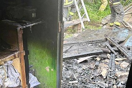 В Губкине при пожаре спасли мужчину