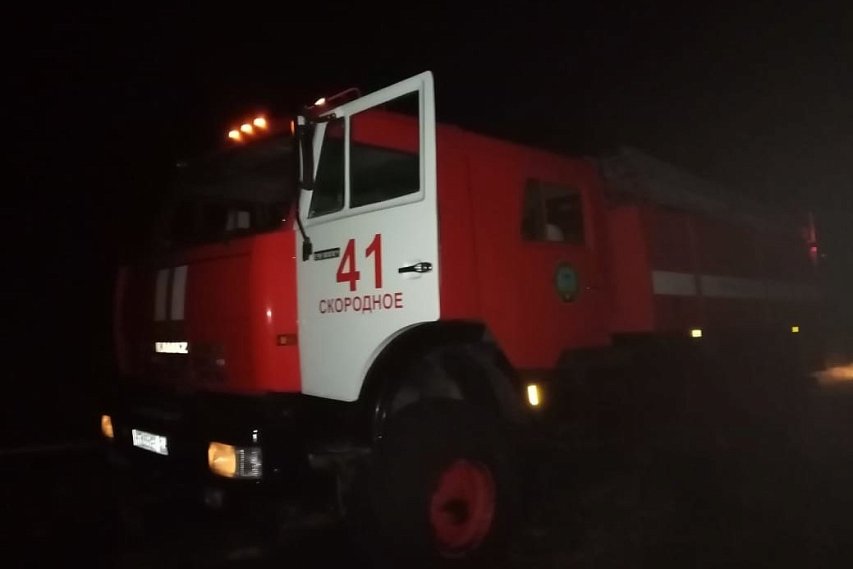 В Губкинском округе в воскресенье загорелся дом 