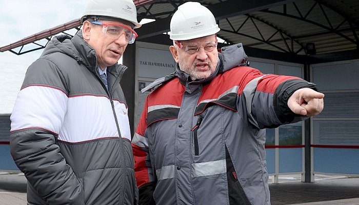 Лебединский ГОК и ОЭМК посетили руководители Трубной металлургической компании