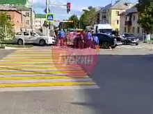 Две женщины-автомобилистки не разъехались на перекрёстке в Губкине