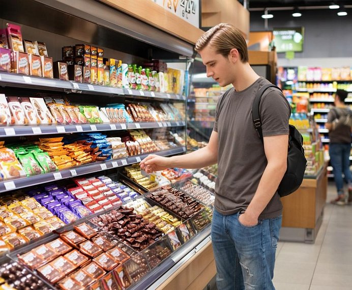 Полицейские Губкина задержали подозреваемых в краже шоколада и алкоголя из магазина