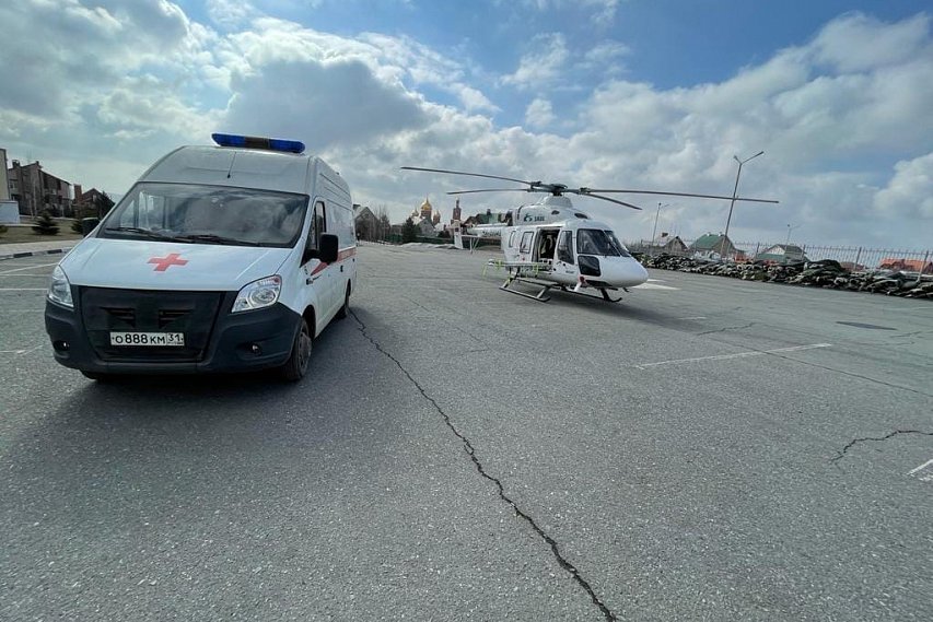 Около 250 пациентов эвакуировали в Белгородской области благодаря санитарной авиации