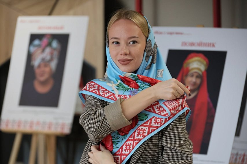 У Белгородской области появился новый символ — платок «Белгородский покров»