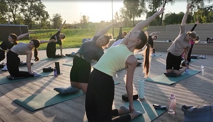 Тренировки на свежем воздухе проходят в Губкине