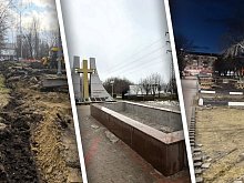 В Губкине сейчас обновляют сразу три сквера