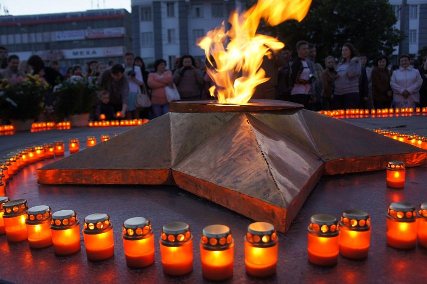Губкинцев приглашают зажечь «Свечу памяти» и сделать свою Георгиевскую ленту