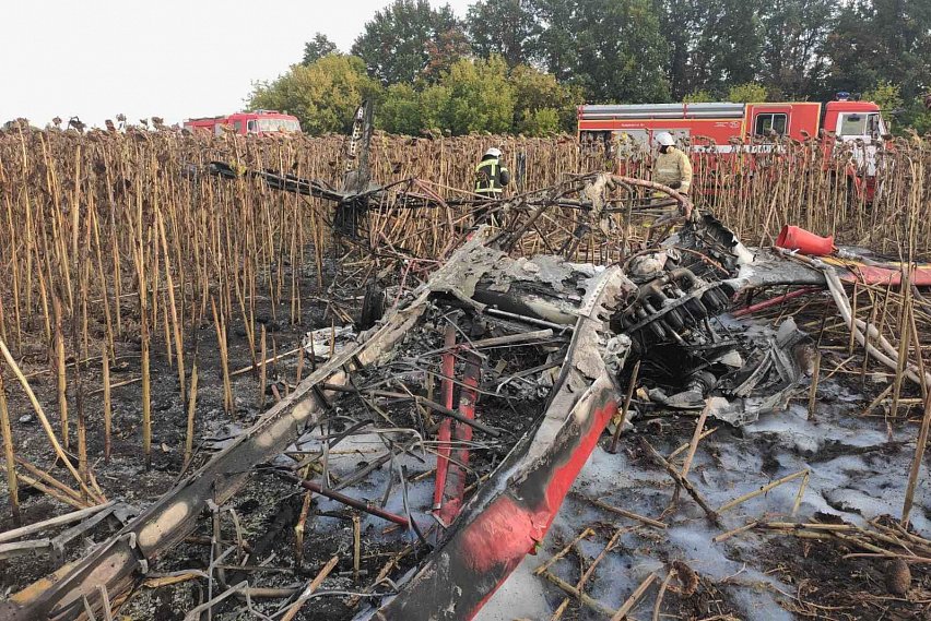 В Белгородской области разбился легкомоторный самолёт