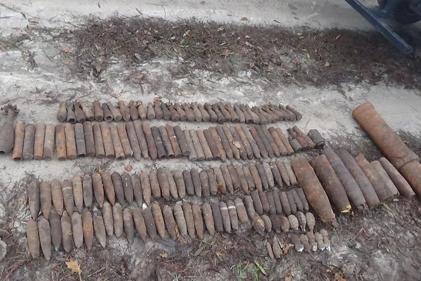 В Белгородской области обнаружили крупный схрон боеприпасов времён Великой Отечественной войны