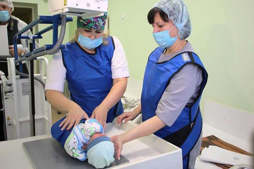 В Губкинской детской больнице появился передвижной рентген-аппарат