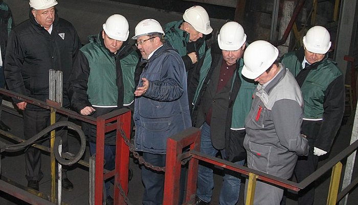 МГОК посетил генеральный директор Госкомиссии по запасам полезных ископаемых Игорь Шпуров