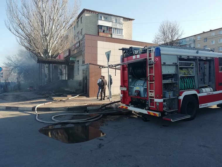В понедельник в центре Губкина случился пожар