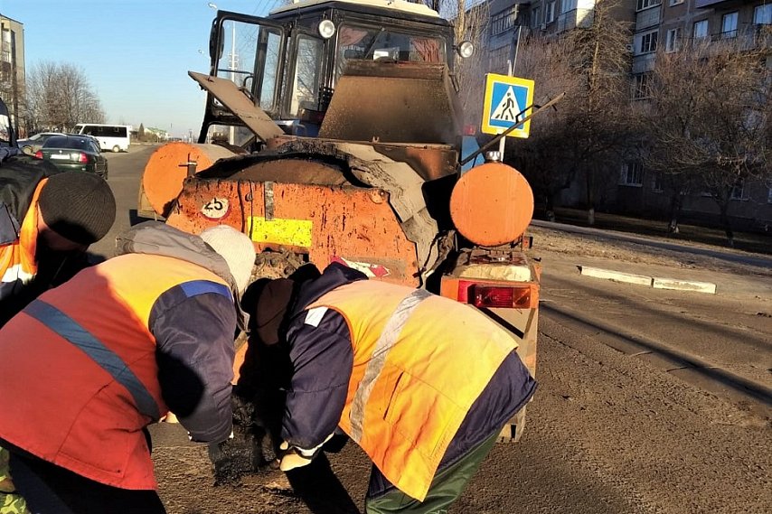 Власти опубликовали график ямочного ремонта дорог в Губкине на март
